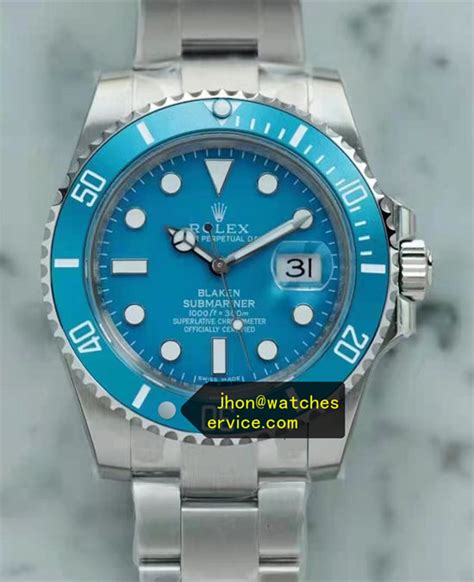 fake rolex light blue face|rolex light blue dial.